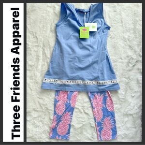 NWT Three Friends Lola Capri Set